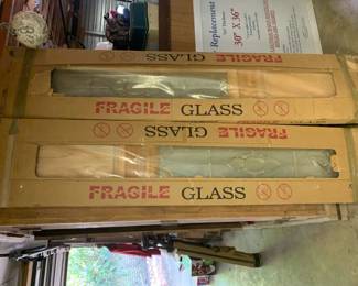 #199	Leaded Glass Window 43" Door Side Light 16x77	 $220.00 			
