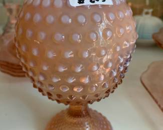 #203	Fostoria habnail vase 6.5 tall	 $20.00 			
