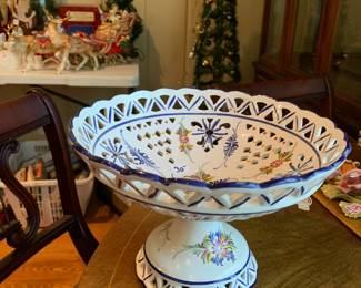 #224	Portugal fruit bowl on pedistal 12x8	 $30.00 			
