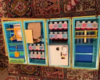 #230	Gilbert Chemcraft portable action lab cas and some parts 	 $50.00 			
