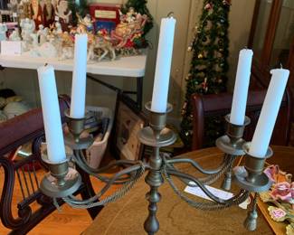 #233	brass 4 candle holder 12x12	 $30.00 			
