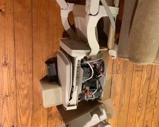#247	Stannah stair lift chair with parts and 1 14 ' 9" rail removed from stair and ready to go 	 $75.00 			

