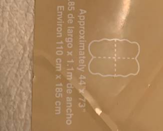 #252	lamb wool rug 44x73	 $75.00 			
