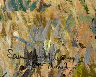 #257	Monet Copy " Woman with a Parasol signed by Sami Austin 1999	 $100.00 			
