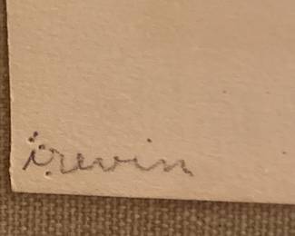 #258	pin and ink of a man's body by Iurean G	 $300.00 			
