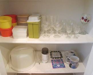 Vintage Tupperware Cake Carrier + Storage Containers