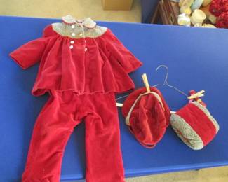 Vintage Toddler Girls Snow Suit:  Jacket, Pants, Hat & Muff