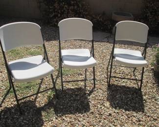 "Lifetime" Folding Chairs (4)
