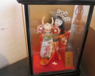 Asian Dolls in Glass Case (Fragile Case)!