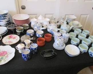 Tea Sets, Sugars/Creamers, Bowls & Snack Ware