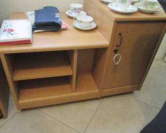 Wood Shelf & Cabinet For Sale