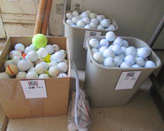 Used Golf Balls, Sold in Bulk Containers!