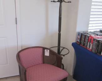 Coat/Hat Rack & Accent Chair