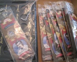 Collectible 24KT Plated Baseball Legends Colorized  Quarters