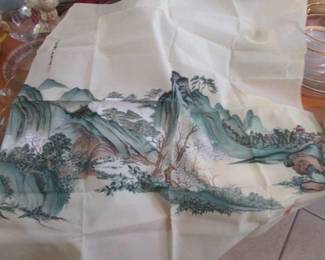 Silk Scarf, Asian Landscape Design