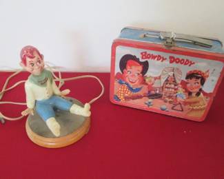 Vintage Howdy Doody Lunch Box & Lamp