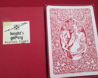 Vintage Knight's Gallery Playing Cards                          (View at Checkout Area)