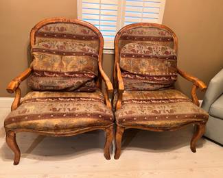                     Pair of Fairfield chairs