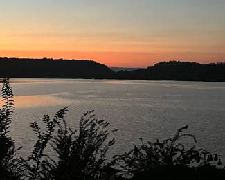 Another beautiful sunset view from the home. 