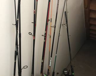                         Lots of fishing poles