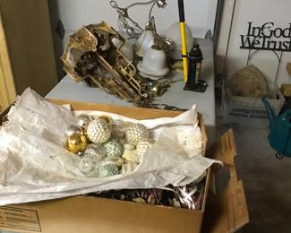 Christmas Ornaments and light fixtures