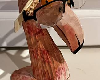 Flamingo Eye Glass Holder   “Peepers”