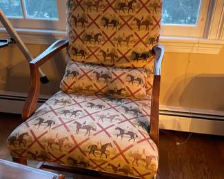Ethan Allen custom fabric chair
