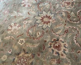 Handknotted wool rug