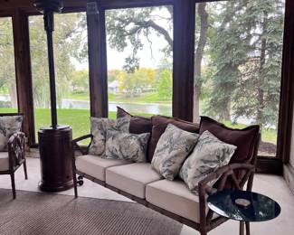 Outdoor Sitting Set with Pillows $200