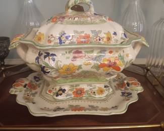 Masons Bible pattern soup tureen