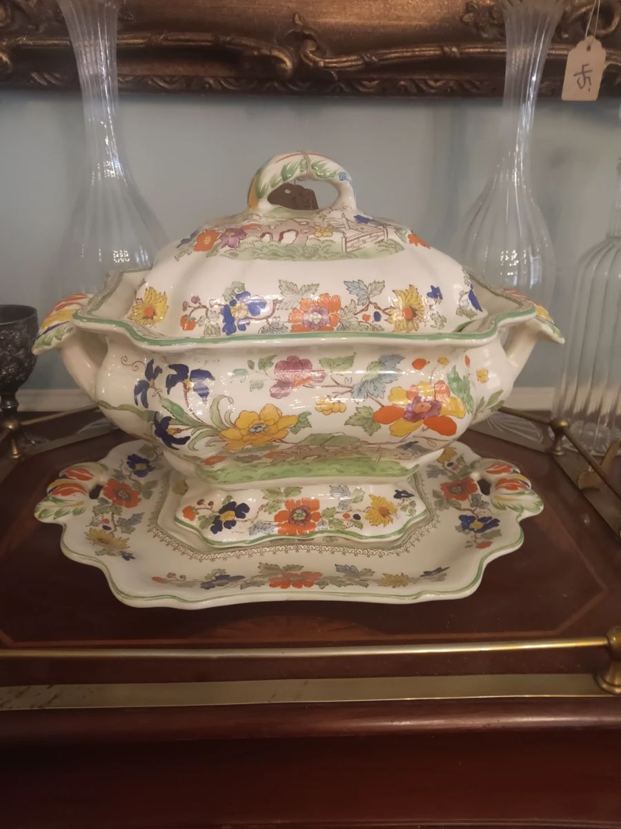 Masons Bible pattern soup tureen