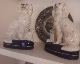 Fitz and Floyd stafordshire dogs