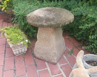 Large concrete mushroom