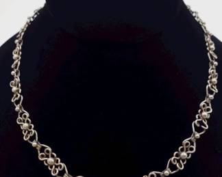 925 Sterling Silver Clasp Link Chain Necklace 18.4 Grams $50