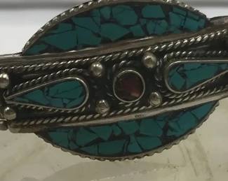 Silver tone Southwestern Bracelet lot of 3 All for $75 or $35 each Picture 