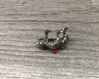 800 Fine Silver Marked LBP Goose Pin Brooch 3.07 Grams $40