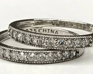 925 Sterling Silver Stacking Band Set $125 Picture 4 of 4