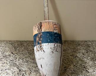 Vintage lobster trap buoy