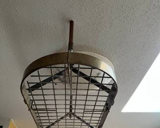 Williams Sonoma Enclume brass pot rack 