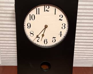 Handmade clock keeps good time.