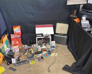 Office Lot Fountain Pens  HP Printer  Fireproof Safe  More 