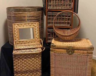 Wicker rattan Basket And Hampers 