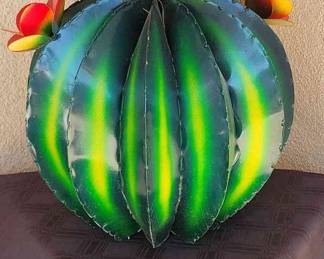 016 Metal Barrel Cactus