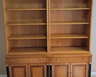 Credenza And Bookshelf Hutch
