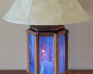 Lamp With Flickering Candle Lights 