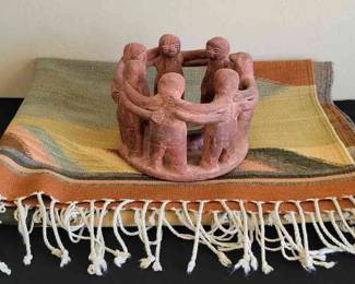 Native American Blanet Circle Of Friends 