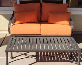 Patio Table Love Seat 