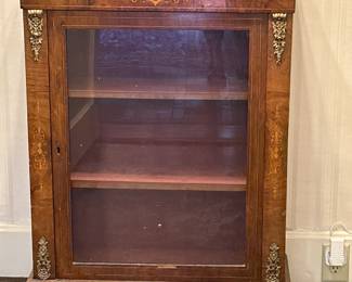 Early 20th Century Vitrine w/ Bellflower Inlay