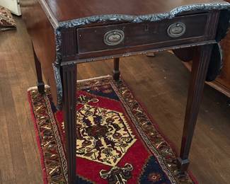 Elaborately Carved Pembroke Table