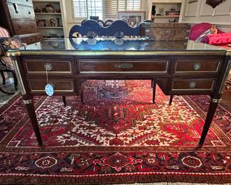 French Empire Style Leather Top Floating Desk